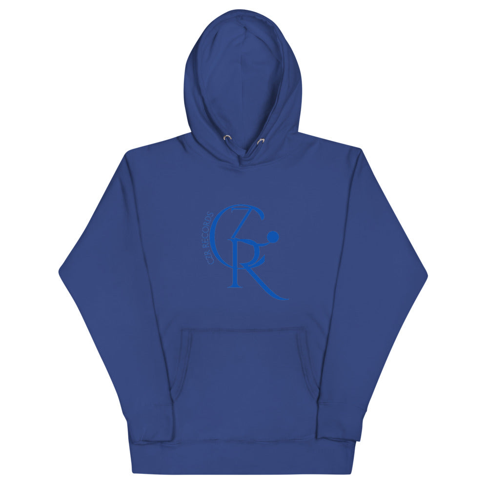 CZR RECORDS Apparel - Men's Noon A.M. Blue Font Hoodie