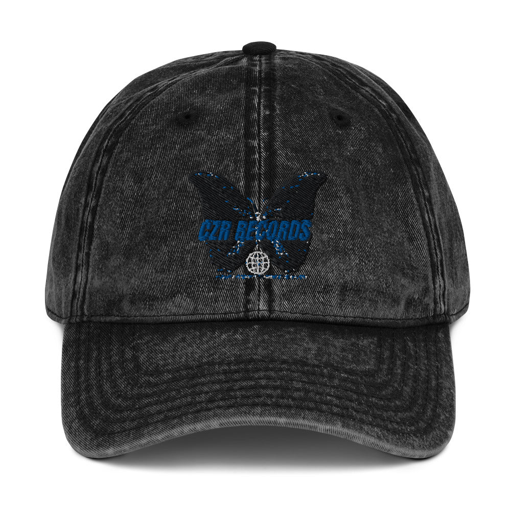 CZR RECORDS APPAREL- Butterfly Doors Vintage Cotton Twill Cap