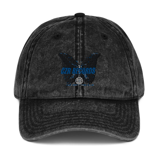 CZR RECORDS APPAREL- Butterfly Doors Vintage Cotton Twill Cap
