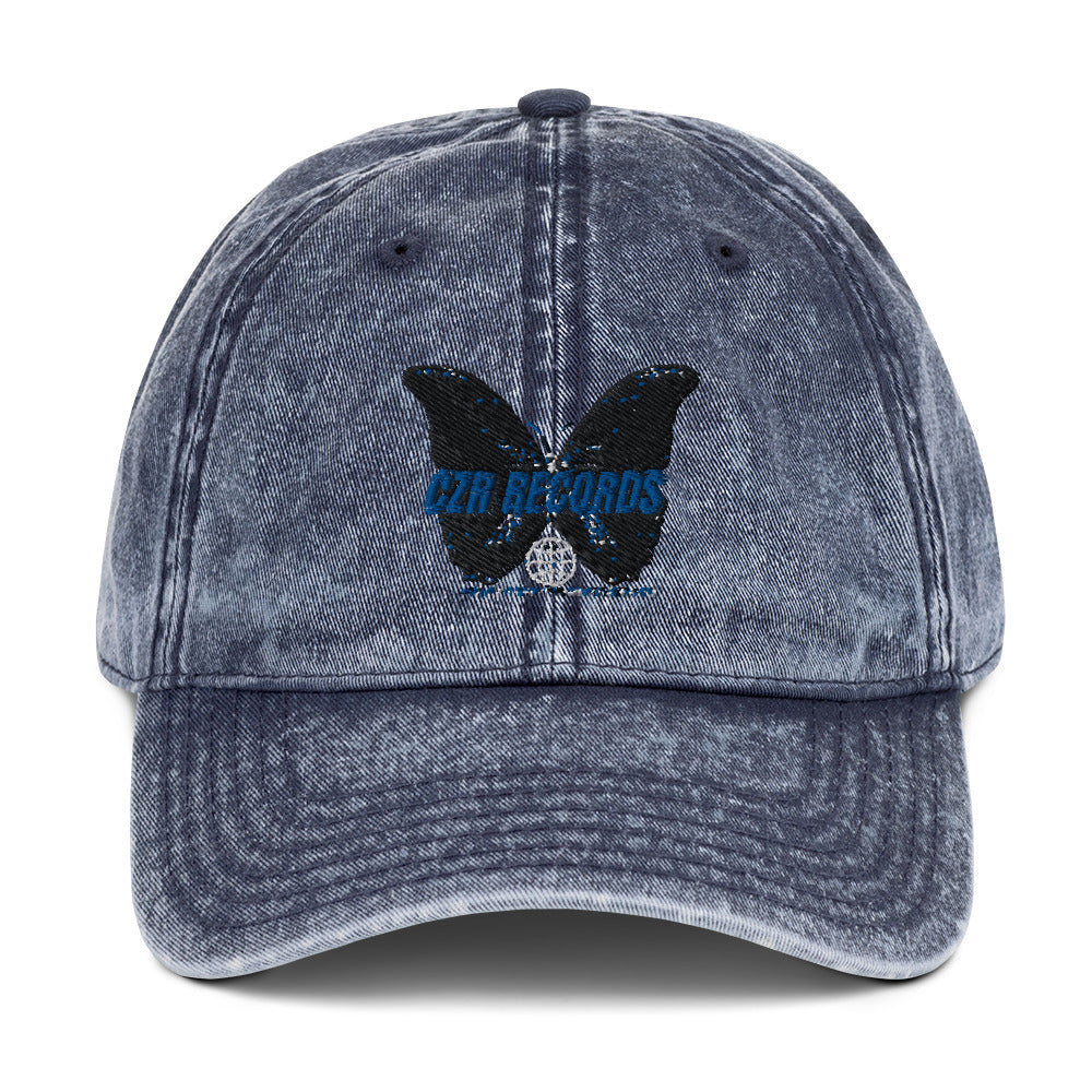 CZR RECORDS APPAREL- Butterfly Doors Vintage Cotton Twill Cap